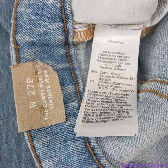 NEW Madewell The petite Curvy Perfect Vintage‎ Jean in Fiore Wash, 27P - Picture 15 of 16